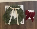 My Texas House 22 Evergreen Natural Cedar Artificial Christmas Wreath Bow Set. Fixed Price $67.95.