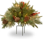National Tree Company 18" Pre-lit Colonial Fir Artificial Christmas Urn Filler. Fixed Price $79.00.