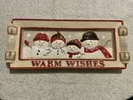 St. Nicholas Square Warm Wishes 14.5" Ceramic Cookie Platter Treat Snack Tray. Fixed Price $24.99.