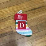 Wondershop Monogram Mini Letter Rainbow Christmas Stocking Initial Target Knit. Fixed Price $8.99.