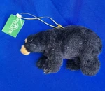 Charming Kurt Adler 5 Inch Plush Furry Black Bear Christmas Ornament With Tag. Fixed Price $12.75.