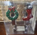Christmas/holiday Stocking Holders Set Of 4(RED/GREEN)-BRAND New-ships 24 Hrs. Fixed Price $88.77.