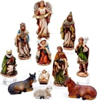 Kurt Adler 6" Nativity Set With 11 Figures - Nib. Fixed Price $73.70.