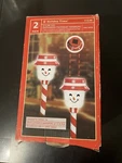 Holiday Time Solar Led Snowman Pathway Marker 2 Count Outdoor Christmas Lights. Fixed Price $18.00.