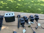 Mr Christmas Wireless Lights And Sounds Of 67814TX Transmitter & 4RX. Fixed Price $125.00.