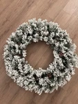 Vickerman 36" Flocked Kiana Artificial Christmas Wreath, Unlit New. Fixed Price $65.00.