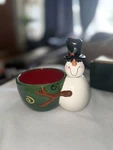 Bella Casa By Ganz Snowman Dip Bowl & Spreader Set Christmas Winter Party Event. Fixed Price $11.00.