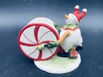 Yankee Candle Circus Snowman Peppermint Wheel Drum Christmas Votive Holder Read. Fixed Price $18.00.