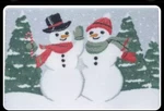 Christmas Nicholas Square Snowman Scenic Bathroom Mat Rug 20X30 Nwt. Fixed Price $17.99.