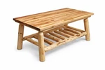 Castlecreek Log Coffee Table Rustic Solid Wood Cabin Lodge Style New Sealed. Fixed Price $89.00.