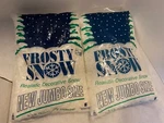 (2) Union Wadding 3.5 Quarts Realistic Decorative Frosty Snow Christmas Village. Fixed Price $11.95.