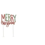 25.5" Merry Christmas Holiday Adjustable Yard Stake Raz New 4550825. Fixed Price $39.95.