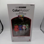 Gemmy Led Lightshow Colormotion Set Of 4 Deluxe Snowman Pathway Christmas. Fixed Price $34.99.