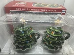 Mr. Christmas 90TH Anniversary Set 2 Lidded Tree Ceramic 16OZ Tea/coffee Mugs. Fixed Price $20.99.