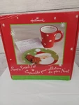 Hallmark Christmas Santa Plate & Mug Set For Eve Cookies Milk 4. Fixed Price $18.73.
