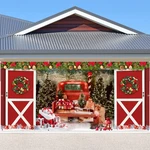 Christmas Garage Door Banner 7X16FT - Large Holiday Cover Mural For Double Car. Fixed Price $30.99.