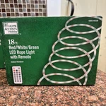 2 New Home Accents Holiday 18 Ft. Red, White And Green Rope Lights. Fixed Price $50.00.