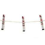 Snowman Clothespin Garland Wood Christmas Winter String GAR74461. Fixed Price $29.99.