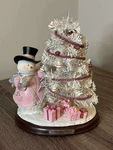 Bradford Exchange Gift Of Hope Breast Cancer Awareness Snowman 31801. Fixed Price $26.99.