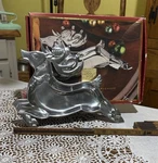 Nos Lenox Yuletide Reindeer Silver Metal Tray Christmas Holiday Platter. Fixed Price $20.00.