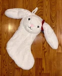 Super Soft Stuffed Bunny Rabbit White Plush Christmas Stocking Baby Child Nwt. Fixed Price $42.91.