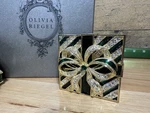 New- Olivia Riegel Christmas Stocking Holder Gift Box Green Rare Elegant. Fixed Price $159.87.