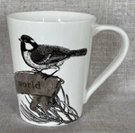 Nicholas Square Mug Cup 12 Oz Chickadee Bird Pine Christmas White Ceramic. Fixed Price $5.99.