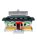 Hallmark Ornament: 1990 Donder's Diner, QX4823, Non-mint Box. Fixed Price $5.97.