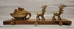2021 Threshold Stocking Holder Reindeer Sleigh 3 Hook Metal Christmas Holiday. Fixed Price $59.99.