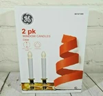 New Ge Pk Window Christmas Candles Clear White 8.5 IN/21.5 Cm (wired). Fixed Price $13.40.