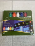 New Holiday Time C9 String Of Christmas Lights Multi-color 25 Count. Fixed Price $12.99.