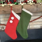 1 Target Wondershop Cream Lined Christmas Stocking Green Or Red Knit Sweater. Fixed Price $29.95.