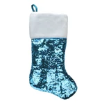Northlight 22.75" Sky Blue Silver Sequined Christmas Stocking Faux Fur Cuff. Fixed Price $21.49.