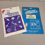 Vintage 32 Christmas Stencils Chase Window/ Mirror Santa Snow Spray Holiday. Fixed Price $21.97.