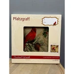 Pfaltzgraff Cardinal Wreath 15 Inch Square Glass Platter Food Safe Holiday. Fixed Price $24.31.