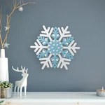 Northlight Snowflake Wooden Christmas Wall Decoration - 11.75" White And Blue. Fixed Price $15.49.