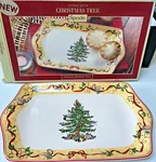 Spode Annual Dessert Tray 2012 Christmas Tree Partridge In Pear Rim Nib. Fixed Price $17.97.