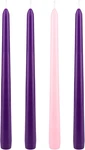 Unscented Christmas Advent Candles Set, 4 Pcs, 10 Inch X 7/8. Fixed Price $19.99.