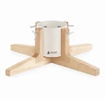 Rustic Tree Stand Medium Christmas Holder Metal Nest Decorations White. Fixed Price $55.00.