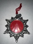 Studio Decor 2016 Silver Jeweled Snowflake Picture Frame Christmas Ornament 2X2. Fixed Price $12.99.