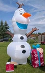 12' Gemmy Airblown Inflatable Disney's Frozen Olaf W/ Present Box Rare 2016 Used. Fixed Price $213.72.