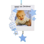 Polarx Baby Boy First Picture Frame Tree Ornament Newborn Bottle Rattle Star. Fixed Price $26.99.