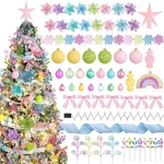 94 Pcs Pastel Christmas Tree Ornaments Set Including Candy Ornament.... Fixed Price $41.09.