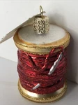 2007 Owc Old World Christmas Spool Red Thread Needle Glass Ornament 32552. Fixed Price $13.49.