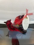 Christmas Cardinal Always Near Red Acrylic Hanging Ornament Dept. 57 Nos. Fixed Price $19.99.