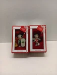 2020 Lenox Disney Showcase Christmas Ornaments Set Minnie Skiing Mickey Sledding. Fixed Price $32.63.