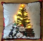 Christmas Tree Dog Light Up Pillow Dachshund Boston Terrier Lab/golden Retriever. Fixed Price $28.34.