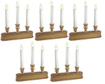 Sylvania V153988 10" Light Gold Battery Operated Christmas Candle Candoliers. Fixed Price $69.99.