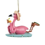 C&f Home ORN71358 Resin Hanging Ornament, Surfboard Pink Flamingo. Fixed Price $19.99.