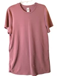 Members Mark Womens Xl Pink Sandwash Leisure Dress Short Sleeve Casual Stretch. Fixed Price $16.14.